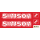 Aufkleber Satz rot transparent Tank Seitendeckel für Simson S51 B
