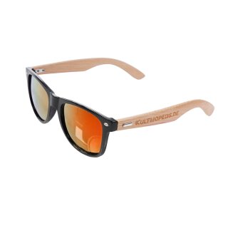 KultMopeds Sonnenbrille orange Fanartikel Geschenk S51 S50 S53 Schwalbe Star Habicht Sperber SR50 SR80 Duo Albatros