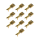 10 x Kabelschuhe 6,3mm für Simson KR51 Schwalbe S51 S50 Star MZ ETZ TS ES ETS 125 150 250 251 Kabelbaum Kabel 0,75-1,50