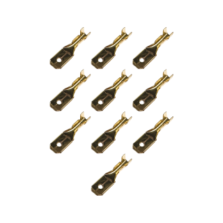 10 x Kabelschuhe 6,3mm "male" für Simson KR51 Schwalbe S51 S50 Star MZ ETZ TS ES ETS 125 150 250 251 Kabelbaum Kabel 0,75-1,50