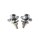 Design Schrauben silber für Kennzeichen für Simson S51 S50 S70 S53 Spatz Star Sperber Habicht Nummernschild Halter