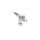 Design Schrauben silber für Kennzeichen für Simson S51 S50 S70 S53 Spatz Star Sperber Habicht Nummernschild Halter
