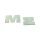 Buchstaben Logo MZ ALU silber für Tank ETZ125 150 250 251 
