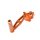 Alu CNC Schalthebel orange eloxiert für Simson S51 S50 S70 S53 S83 Enduro Tuning
