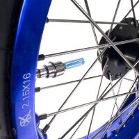 Paar Ventilkappen blau Tuning für Simson S51 S50 S70 S53 KR51 Schwalbe Star Sperber Habicht MZ ETZ TS ES 125 150 250 Ventil auch Auto Traktor LKW