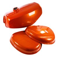 Premium Lackset Tank + Seitendeckel Enduro orange metallic Kupfer für Simson S51 S50 S70