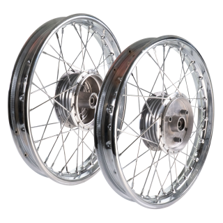2 Felge Stahl Chrom Speichen für Simson S51 S50 S70 S53 KR51 Schwalbe Duo Spatz Star Sperber Habicht