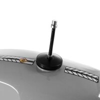 Tankdeckel 40mm schwarz mit Entlüftung silber eloxiert für Simson S51 S50 S70 S53 KR51 Schwalbe Star Sperber Habicht SR1 SR2