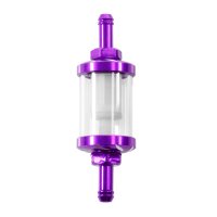 CNC Benzinfilter lila eloxiert 6mm 7mm 8mm für...