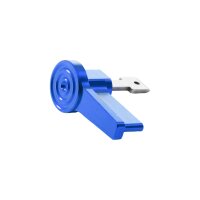CNC Zündschlüssel blau eloxiert für Simson S51 S50 S70 Schwalbe KR51 Star Sperber Habicht Zündung Schloss für Zündschloss
