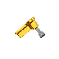 CNC Zündschlüssel gold eloxiert für Simson S51 S50 S70 Schwalbe KR51 Star Sperber Habicht Zündung Schloss für Zündschloss