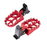 Eloxierte Cross Fußrasten rot für Simson S51...