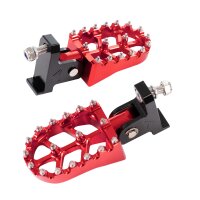 Eloxierte Cross Fußrasten rot für Simson S51 S50 KR51 Schwalbe Star Fussraste verschiedene Farben