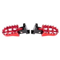 Eloxierte Cross Fußrasten rot für Simson S51 S50 KR51 Schwalbe Star Fussraste verschiedene Farben