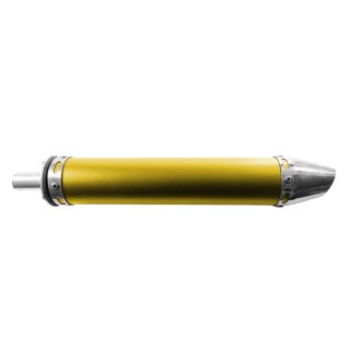 Schalldämpfer gold / schräg Tuning Auspuff für Simson S51 S50 S70 KR51/2 Schwalbe SR50 S53 Tüte