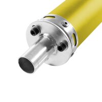 Schalldämpfer gold / schräg Tuning Auspuff für Simson S51 S50 S70 KR51/2 Schwalbe SR50 S53 Tüte