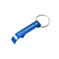 Flaschenöffner "KultMopeds.de", blau -...