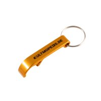 Flaschenöffner "KultMopeds.de", gold -...
