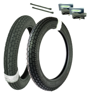 Reifen Set Heidenau K34 für Simson AWO 425 Sport 3,25 + 3,50x18 62H + 62S 18 Zoll