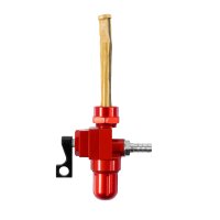 CNC Benzinhahn rot 400ml+ Durchfluss für Simson S51 S50 S53 S70 S83 Star 6mm Kraftstoffhahn Filter