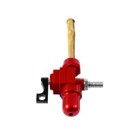 CNC Benzinhahn rot 400ml+ Durchfluss für Simson S51 S50 S53 S70 S83 Star 6mm Kraftstoffhahn Filter