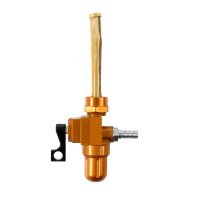 CNC Benzinhahn orange 400ml+ Durchfluss für Simson S51 S50 S53 S70 S83 Star 6mm Kraftstoffhahn Filter