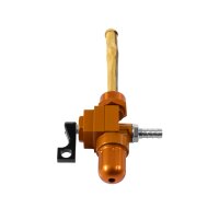 CNC Benzinhahn orange 400ml+ Durchfluss für Simson S51 S50 S53 S70 S83 Star 6mm Kraftstoffhahn Filter