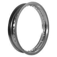 Alufelge poliert titangrau eloxiert 2,50x16, 36-Loch...