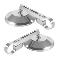Premium CNC Lenker Spiegel silber für Simson Schwalbe KR51 S51 S50 S70 Sport S53 Aprilia Suzuki Gilera ATU Agility Harley Davidson, Moto Guzzi, Indian CafeRacer Rückspiegel E-Prüfzeichen