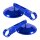 Premium CNC Lenker Spiegel blau für Simson Schwalbe KR51 S51 S50 S70 Sport S53 Aprilia Suzuki Gilera ATU Agility Harley Davidson, Moto Guzzi, Indian CafeRacer Rückspiegel E-Prüfzeichen