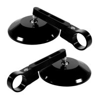 Premium CNC Lenker Spiegel schwarz für Simson Schwalbe KR51 S51 S50 S70 Sport S53 Aprilia Suzuki Gilera ATU Agility Harley Davidson, Moto Guzzi, Indian CafeRacer Rückspiegel E-Prüfzeichen