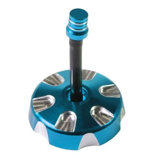 Alu CNC Tuning Tankdeckel türkis eloxiert 40mm + Entlüftung für Simson S50 S51 SR50 KR51 Schwalbe