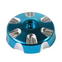 Alu CNC Tuning Tankdeckel türkis eloxiert 40mm + Entlüftung für Simson S50 S51 SR50 KR51 Schwalbe