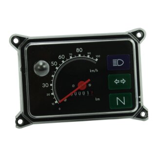 MMB Tachometer für Simson SR50 SR80 Tacho 100 km/h 12V schwarz Kombiinstrument