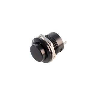 Taster schwarz, Schließer für E-Line Tacho, Durchmesser 16mm, Länge 24