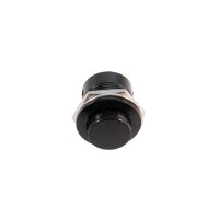 Taster schwarz, Schließer für E-Line Tacho, Durchmesser 16mm, Länge 24