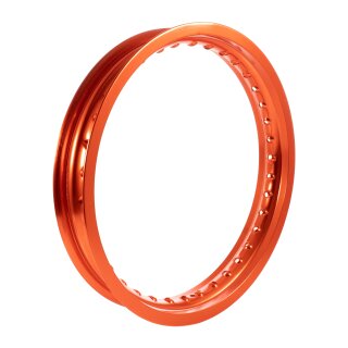 Felge breit 2,15x16 orange für Simson S51 S70 S53 KR51 Schwalbe S50 Star Sperber Habicht Spatz Duo Alufelge
