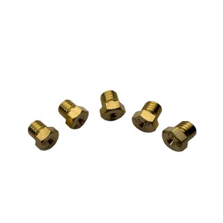 Hauptdüsenset (Sechskant) für BVF + VM16 - 75-78-80-82-85 Vergaser Simson S51 KR51 Schwalbe SR50 Star Sperber Habicht Düsensatz