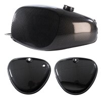 Büffeltank + 2 Seitendeckel Enduro carbon optik...