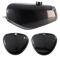 Tank + 2 Seitendeckel Enduro Carbon für Simson S51...