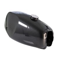 Büffeltank + 2 Seitendeckel carbon für Simson S51 S50 S70 (S53, S83) Kraftstoffbehälter