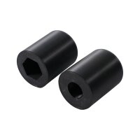 3D Druck Sturzpads schwarz vorn für Simson S51 S53 S70 S83 SR50 SR80 Roller Crashpad an der Achse Telegabel