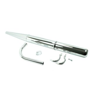 B-WARE Auspuff Set mit Krümmer Schellen für Simson KR51/1 Schwalbe Star Sperber Habicht Duo
