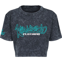 Kultmopeds Cropped Shirt Türkis Damen M für...