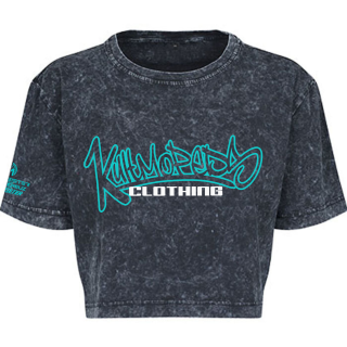 Kultmopeds Cropped Shirt Türkis Damen XL für Fahrer von S50 S51 KR51 Schwalbe Star Sperber Habicht SR1 SR2 Geschenk schwarz