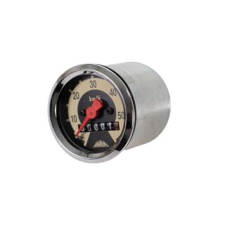 MMB Tacho für Simson SR2 E KR50 SR4-1 Spatz 60 km/h auch KR51 Schwalbe Star Habicht Scheibe gewölbt Tachometer elfenbein