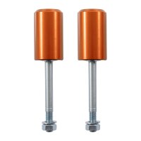 CNC Sturzpads orange hinten am Federbein für Simson S51 S50 Crashpad