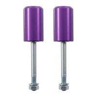CNC Sturzpads lila hinten am Federbein für Simson S51 S50 Crashpad