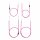 Set 4x Bowdenzüge für BVF-Vergaser pink für Simson S51 S53 S70 S83 Bowdenzug Gas Kupplung Bremse Choke