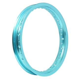 Felge Alu 1,60x16 türkis für Simson S51 KR51 Schwalbe S50 S53 Spatz Star Sperber Spatz Habicht Duo Alufelge 1,6x16